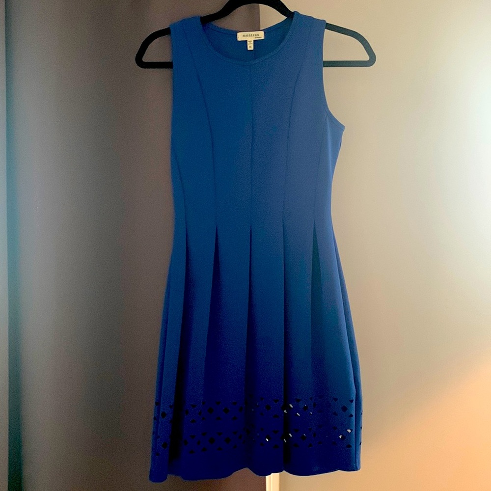 Blue sleeveless dress - Monteau